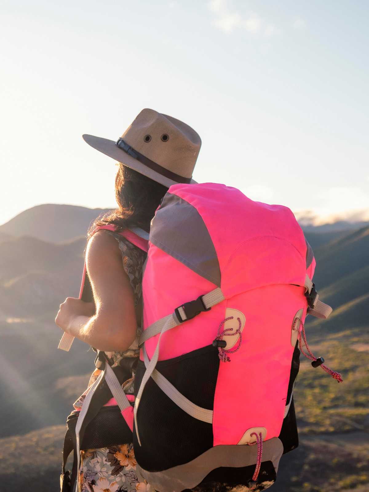 pink camping backpacks 